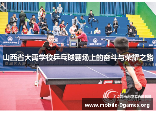 山西省大禹学校乒乓球赛场上的奋斗与荣耀之路